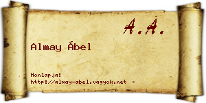 Almay Ábel névjegykártya
